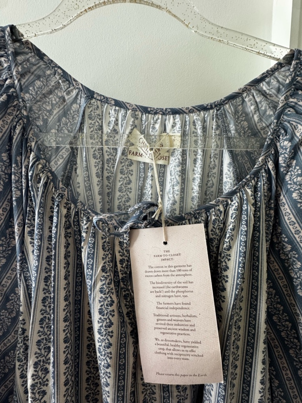 NWT Christy Dawn Tori Maxi Dress Meadow Stripe Size Small - Picture 5 of 6